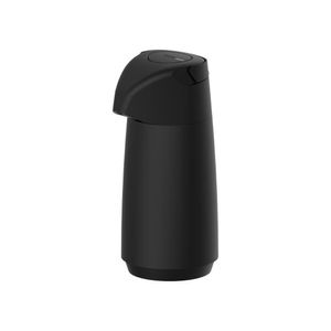 Garrafa Térmica Tramontina Exata Em Plástico Preto Com Ampola De Vidro 1 L