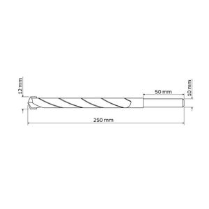 Broca Para Concreto Longa 12x250 Mm Tramontina Master