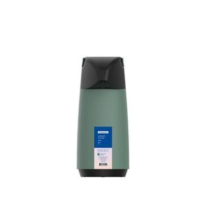 Garrafa Térmica Tramontina Exata Em Plástico Verde Com Ampola De Vidro 1 L