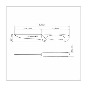 Faca Para Desossar Tramontina Premium Com Lamina Em Aço Inox E Cabo De Polipropileno Branco 5"