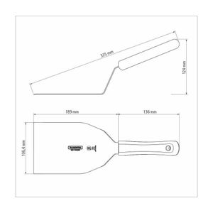 Espatula Para Hamburguer 7"x4 1-4"