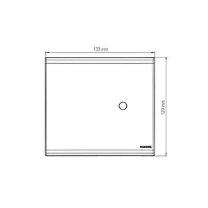 Placa Com 1 Furo 4x4 9,5 Mm Tramontina Liz Branca