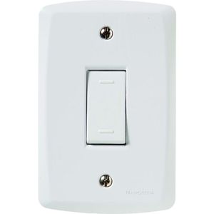 Conjunto 4x2 Com 1 Interruptor 10 A 250 V Tramontina Lux2 Branco