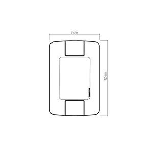 Conjunto 4x2 Com 1 Tomada 2p+t Tramontina Aria 10 A 250 V Branco