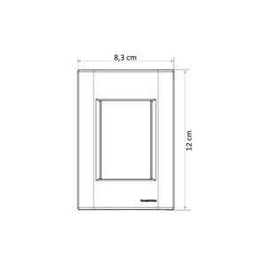 Placa 3 Postos 4x2 Tramontina Giz Fendi