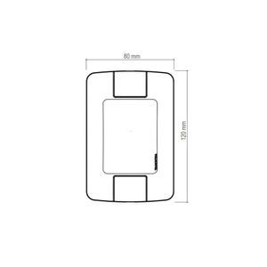 Conjunto 4x2 Com 1 Tomada Rj45 Cat. 6 Tramontina Aria Branco