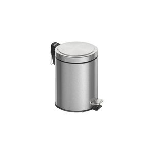Lixeira Inox Com Pedal Tramontina Brasil Plus Com Acabamento Scotch Brite 5 L