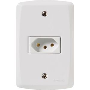 Tramontina Lux2 White 4x2 Set With 1 2p+t, 10 A And 250 V