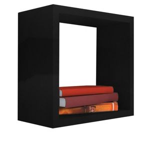 Nicho Decorativo 35x35x20 Cm Em Mdf Preto