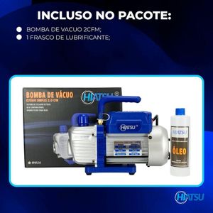 Bomba De Vácuo 2cfm Estágio Simples Hiatsu Vph120 Bivolt único