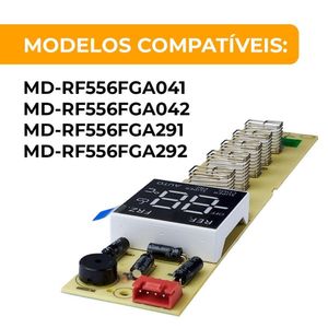 Placa Eletrônica Do Display Refrigerador Midea Original 17131000012067 único