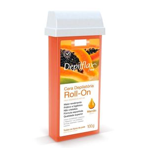 Depilflax - Refil Cera Roll On Mamão 100g