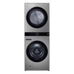 Lava-e-Seca-Eletrica-Smart-LG-WashTower™-17kg-Aco-Escovado-com-Inteligencia-Artificial-AIDD™-WK17VS6A---220V