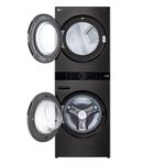 Lava-e-Seca-Eletrica-Smart-LG-WashTower™-17kg-Aco-Escovado-Preto-com-Inteligencia-Artificial-AIDD™