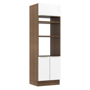 Torre Quente 70 Cm 3 Portas Rustic/Branco Veludo