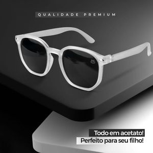 Oculos Sol Infantil Proteção Uv Vintage Retro Premium Casual Qualidade Presente Criança Hexagonal