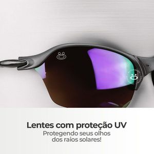 Óculos Sol Praia Lupa Masculino Proteção Uv Metal + Case Qualidade Premium Estiloso Original