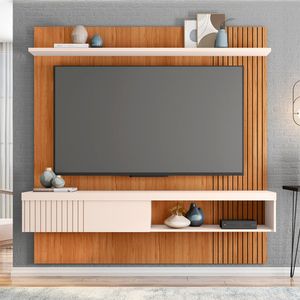 Painel para Tv até 65 Polegadas Jade 1.8 Caemmun - Freijo/off white