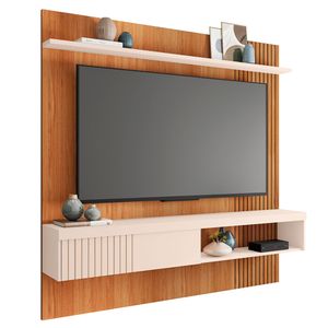 Painel para Tv até 65 Polegadas Jade 1.8 Caemmun - Freijo/off white