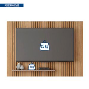 Painel Para TV até 70 Polegadas Aegon Caemmun - Buriti / fendi