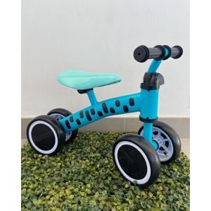 Andador Infantil Bicicleta De Equilibrio Sem Pedal 4 Rodas Zippy Toys Quadriciclo Bebê Criança 24Kg Bicicletinha De Passeio Azul