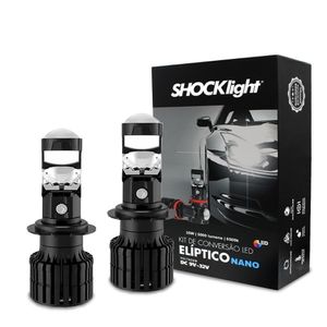 Kit Lampada De Led Eliptico Nano H4 5000 Lumens 6500k 12v