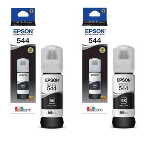 Kit 2 Tintas Epson Original 544 T544 - 2 Preto L-3110 L-3150 L-3250