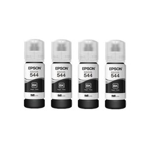 Kit 4 Tintas Original Epson 544 T544 Preto L-3110 L-3150 L-3250 - Refill