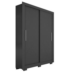 Guarda Roupa 2 Portas 4 Gavetas com Santiago Caemmun - Preto