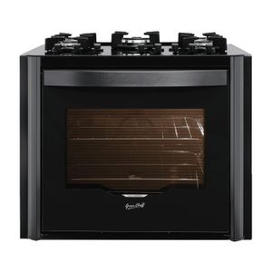 Fogão de Embutir Fischer 5 bocas Tripla Chama Gran Cheff Forno Elétrico com Air Fryer Mesa Vidro