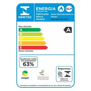 Fogao de Mesa 2 Bocas Venax Flamalar Vetro Branco Gas Glp