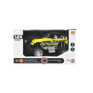 Carro Controle Remoto Jipe Champion Amarelo DMT5059 Dm Toys