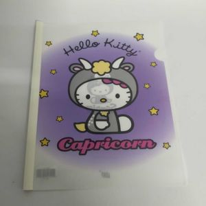 YES Pasta Hello Kitty L A4 Signos Capricórnio com Canaleta