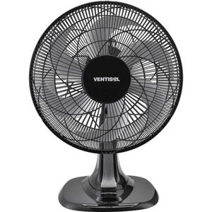 Ventilador De Mesa 40cm Com 6 Pás 127v Preto/cinza Ventisol