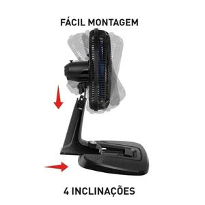 Ventilador 2 Em 1 Mesa E Coluna 40cm Ve9m VE3990BA Arno Preto/azul 220V