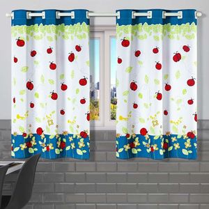 Cortina Gourmet Oxford 2,00m X 1,30m Joaninhas Azul