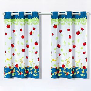 Cortina Gourmet Oxford 2,00m X 1,30m Joaninhas Azul