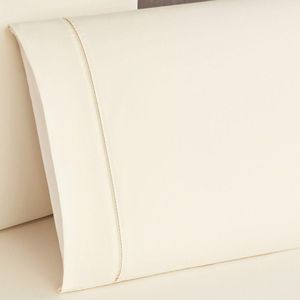 Jogo Cama Lençol Home Basic Queen 180 Fios C/ Ponto Palito 3 Peças - Palha