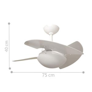 Ventilador Florença 3 Pás 220V Branco
