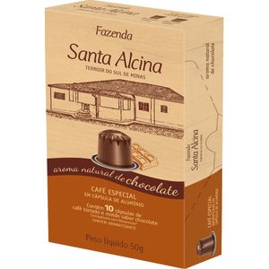 Café Fazenda Santa Alcina Chocolate 10 cápsulas - Compatíveis Nespresso®*