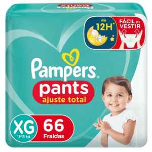 Fralda Descartável Pampers Confort Sec Pants XG com 66 Unidades