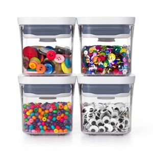 Conjunto com 4 Potes Quadrados Pop 2.0 OXO