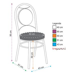 Kit 2 Cadeiras Cromadas CC10 de Metal e Assento Espuma D15 Treparoni - Marrom