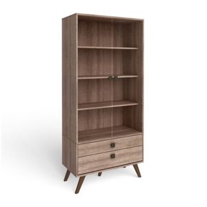 Cristaleira 800x1730x385mm Movelbento - Rustico