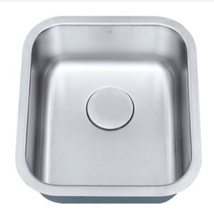 Cuba De Embutir Aço Inox 1mm Escovado C111 41,1x45,7x17,8 Cm - Aço Escovado
