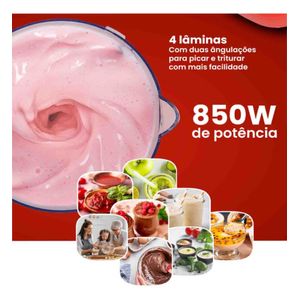 Liquidificador Agrato Forza 850w Jarra 1,5l 127v Preto