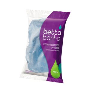 Esponja Massageadora Relax BettaBanho Azul - Bettanin