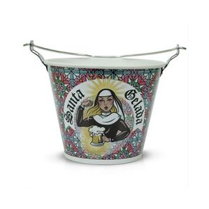 Balde para Cerveja em Alumínio 5L Santa Gelada - Alumiart Falcão