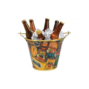 Balde para Cerveja em Alumínio 5L Mix de Rótulos - Alumiart Falcão