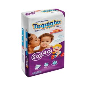 Fralda Descartável Infantil Toquinho De Gente Basic Plus Sxg - 40 Und